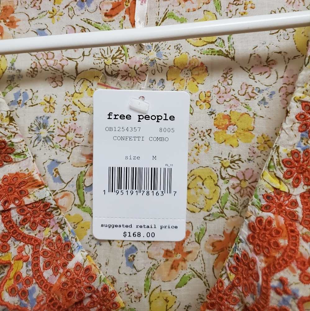 Free People Milania Midi Dress in Confetti Combo - Picture 11 of 11